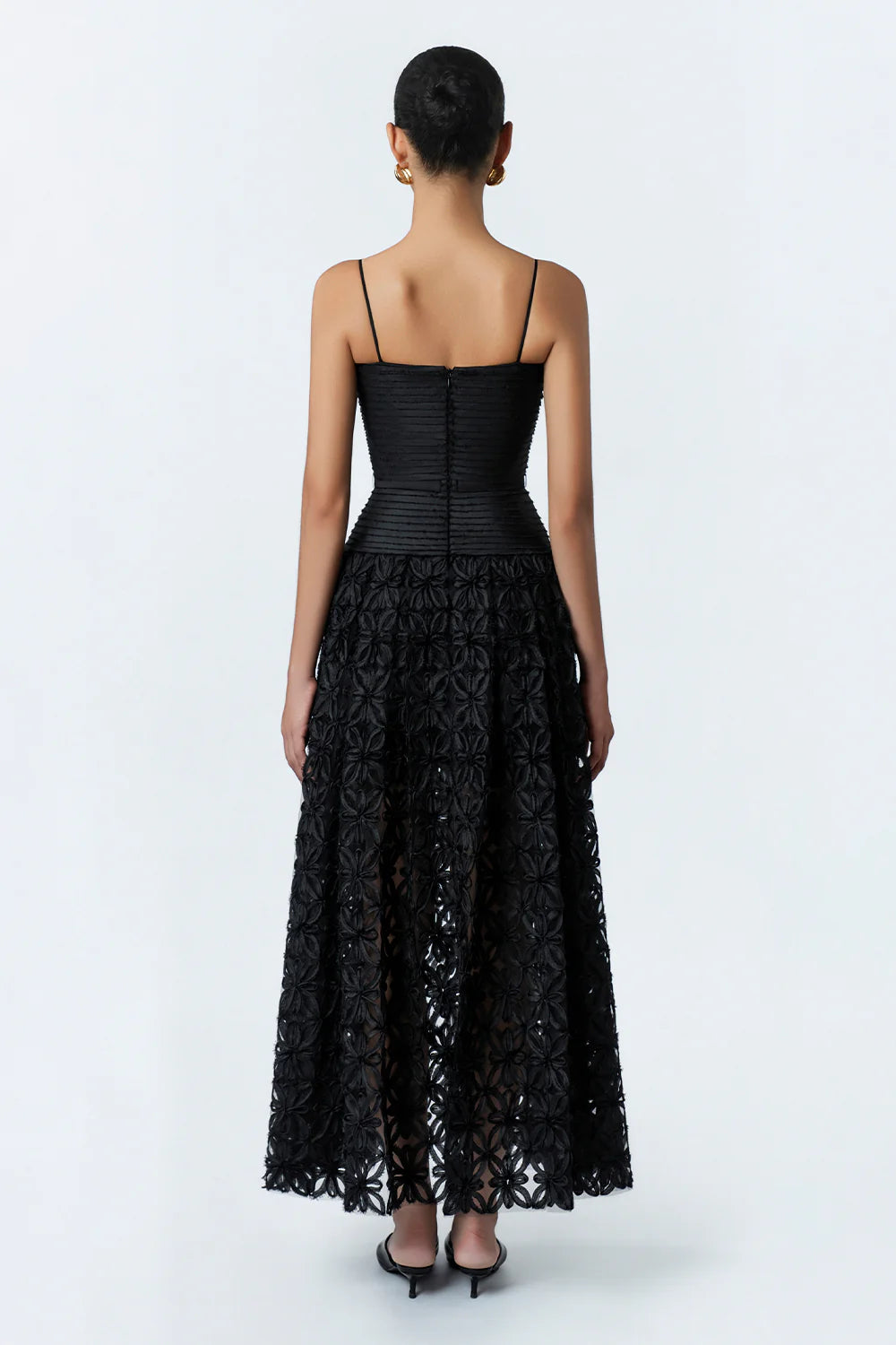 Altheanna Pin Tuck Midi Dress