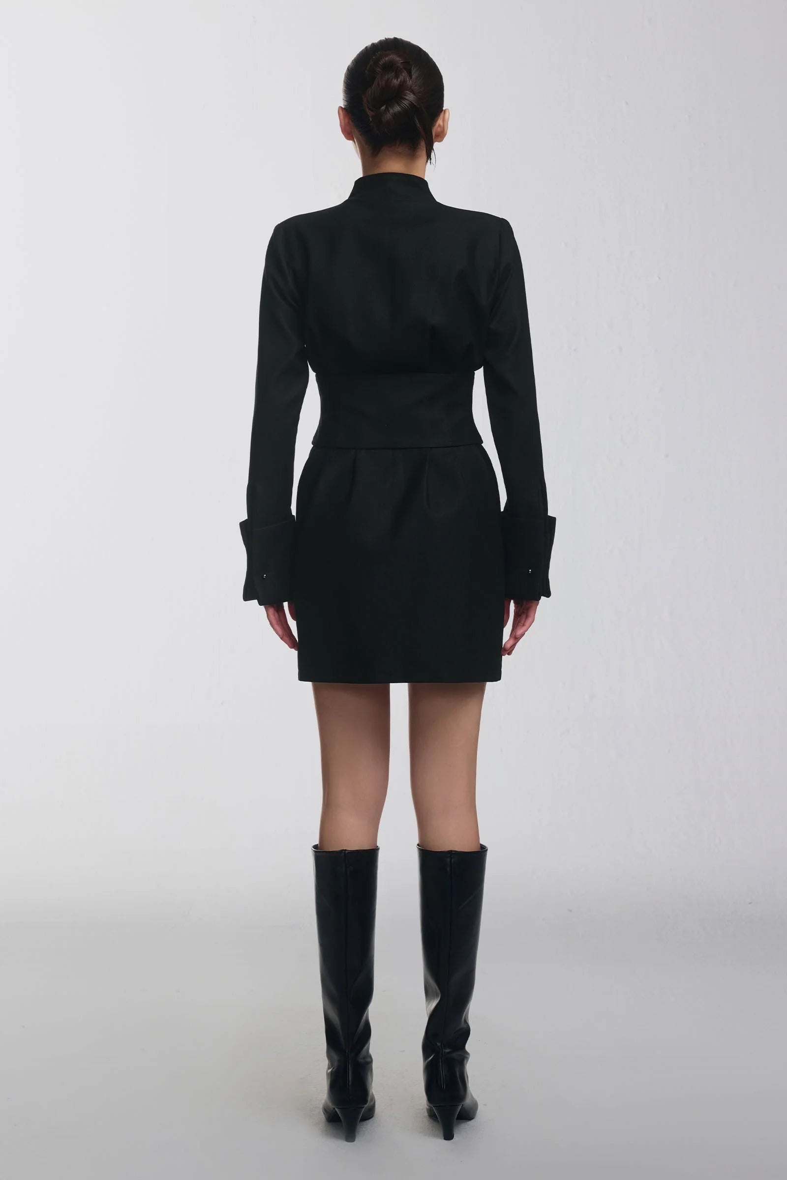 Alune Cuff Sleeve Polycotton Mini Dress