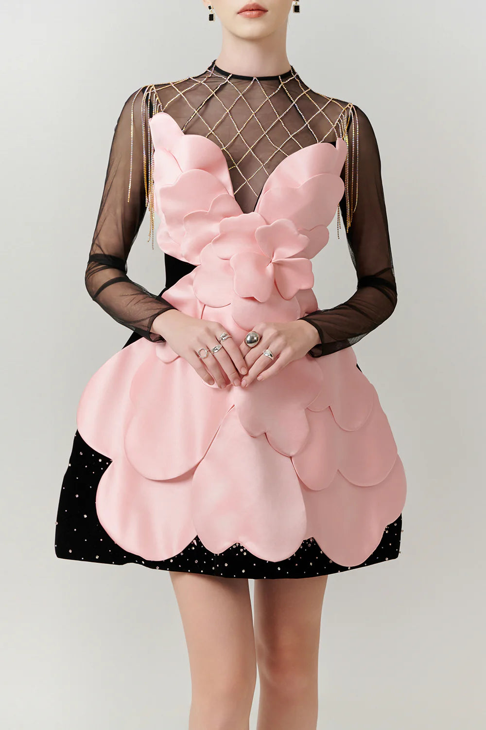 Freya Illusion Chain Mini Dress