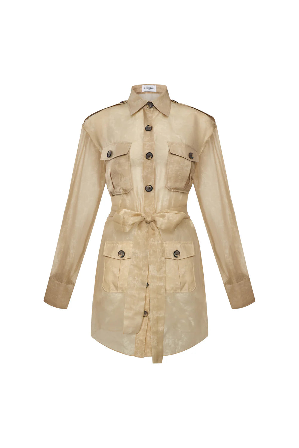 Nomade Collared Button Mini Dress