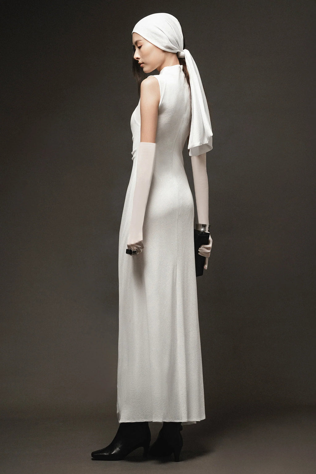 Clair Sleeveless Draped Maxi Dress