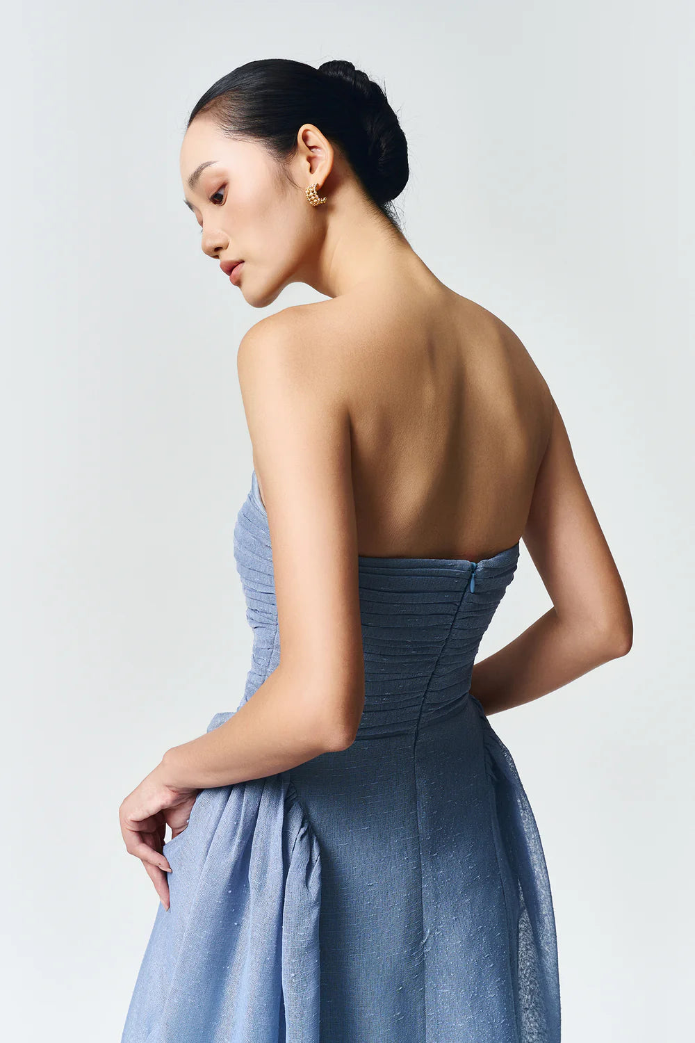 Willow Straight Across Draped Maxi Dress