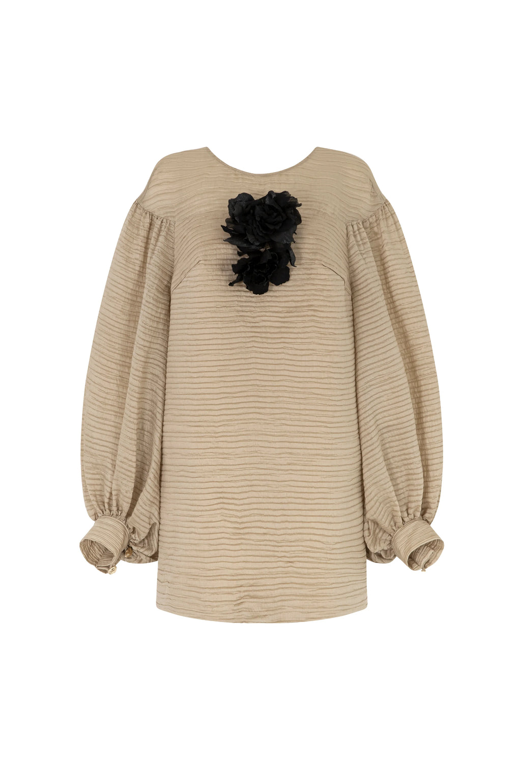 Collin Bishop Sleeve Applique Mini Dress