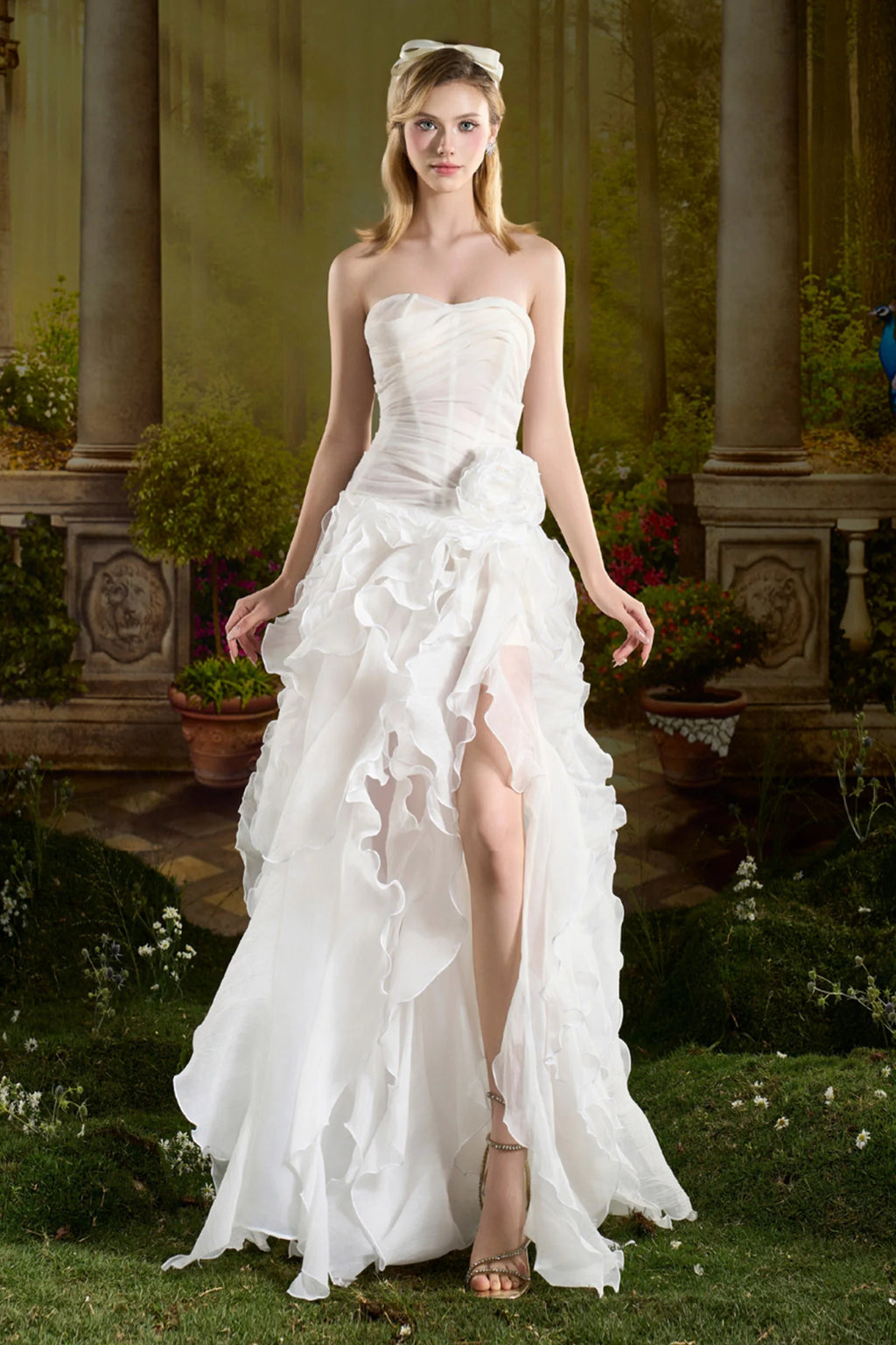 Jelly Sweetheart Ruffle Maxi Dress