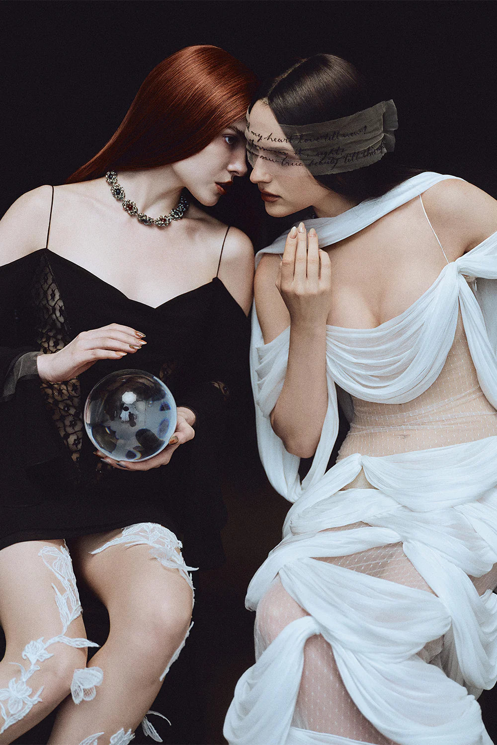 Hecate Cold Shoulder Sleeve Lace Mini Dress