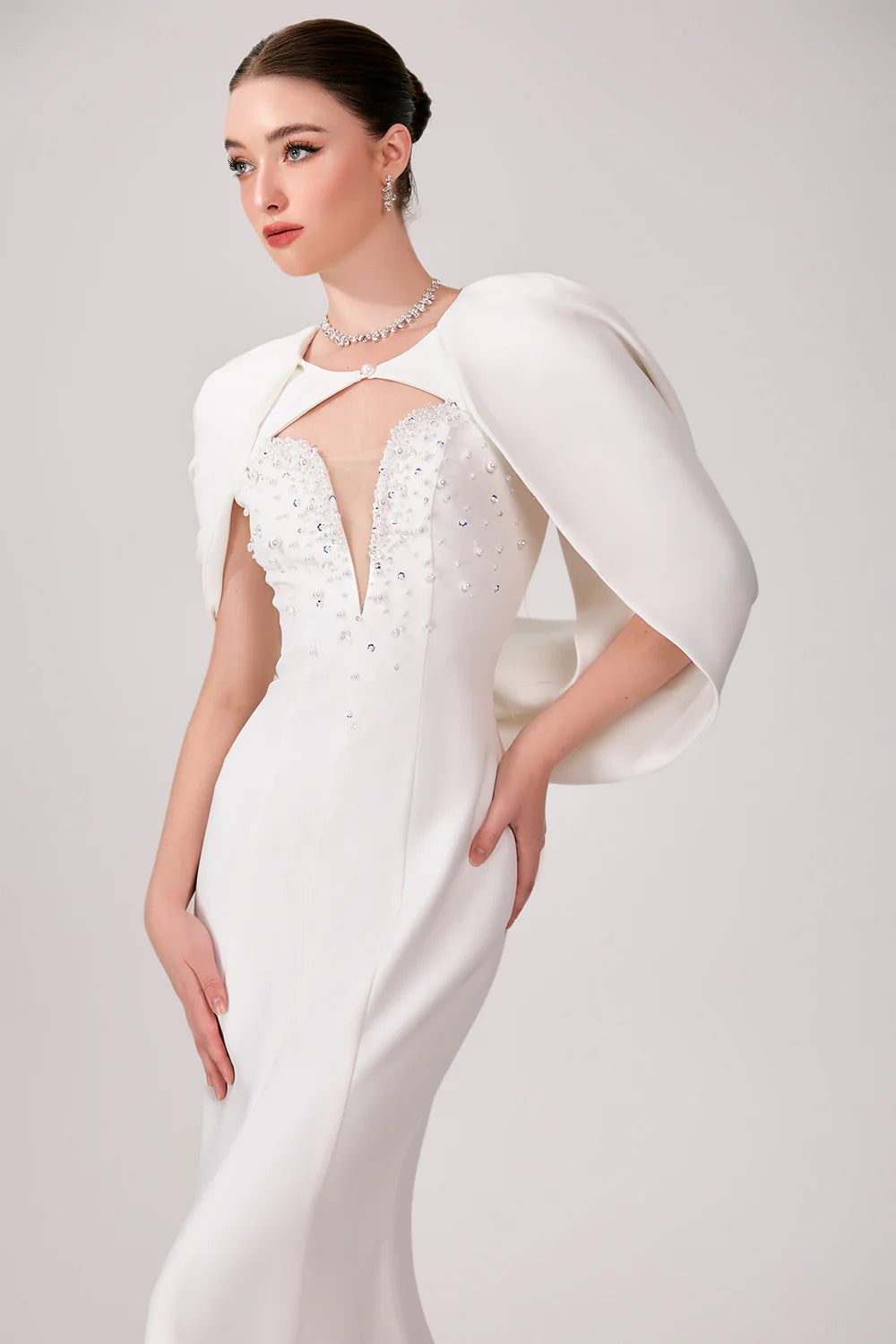 Angel Mermaid Bead Maxi Dress