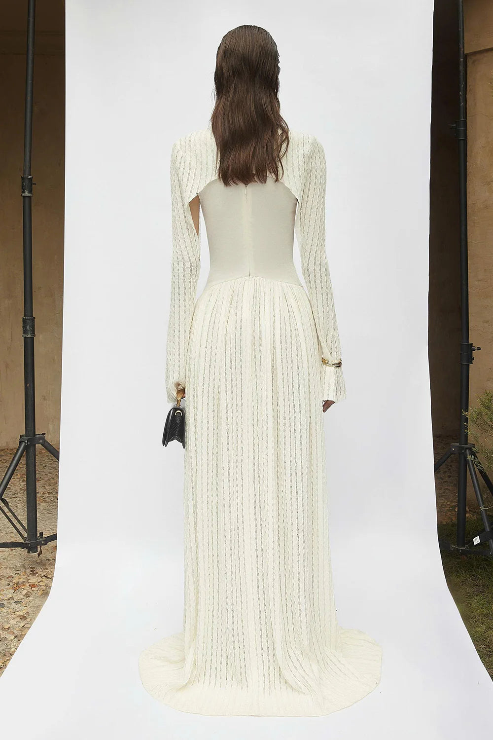 Prudence Keyhole Neck Knitted Maxi Dress