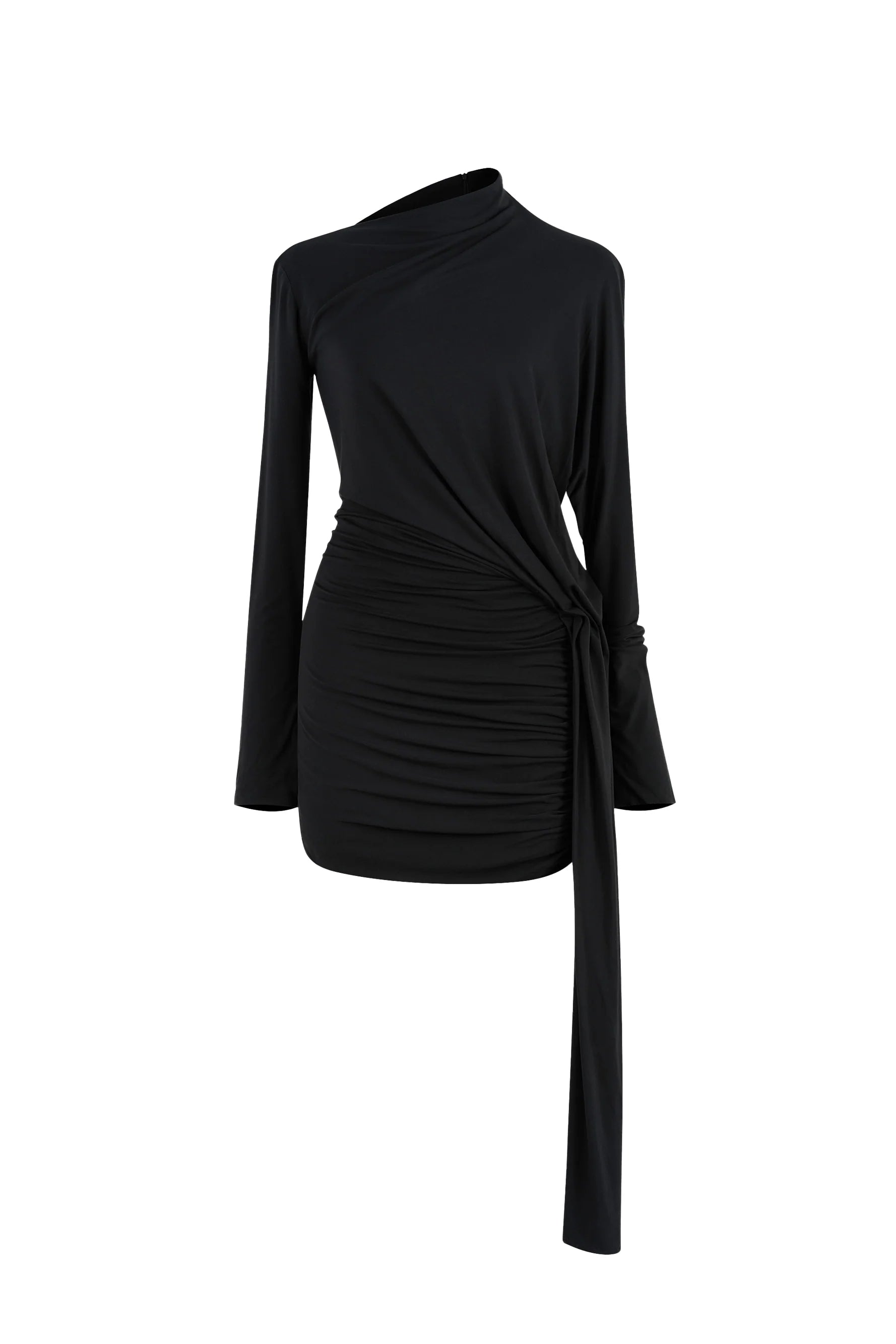 Arche Bodycon Gathering Mini Dress