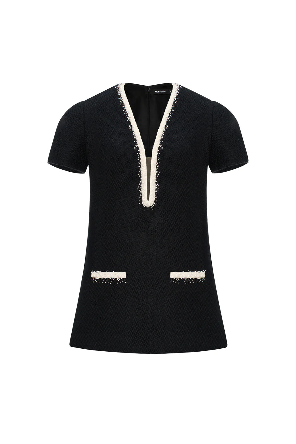 Margot V-Neck Fringe Mini Dress