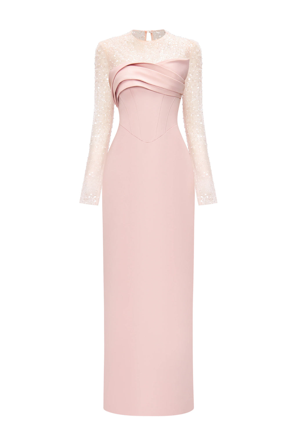 Luretta Sheath Draped Maxi Dress