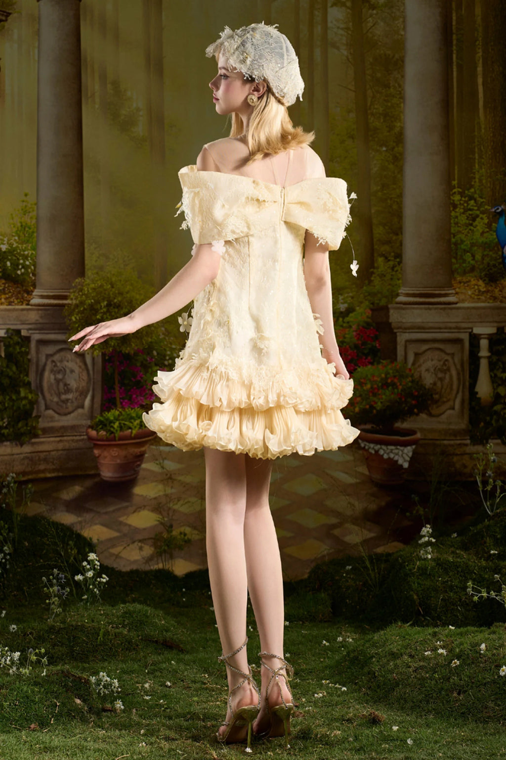 Vivian Babydoll Ribbon Mini Dress