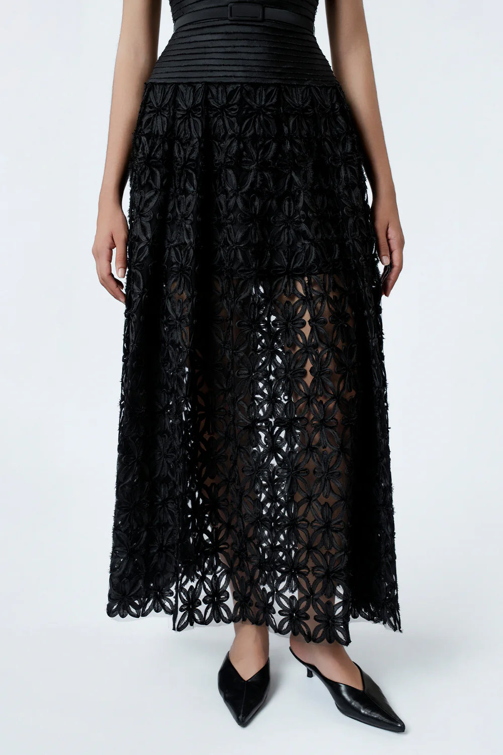 Altheanna Pin Tuck Midi Dress