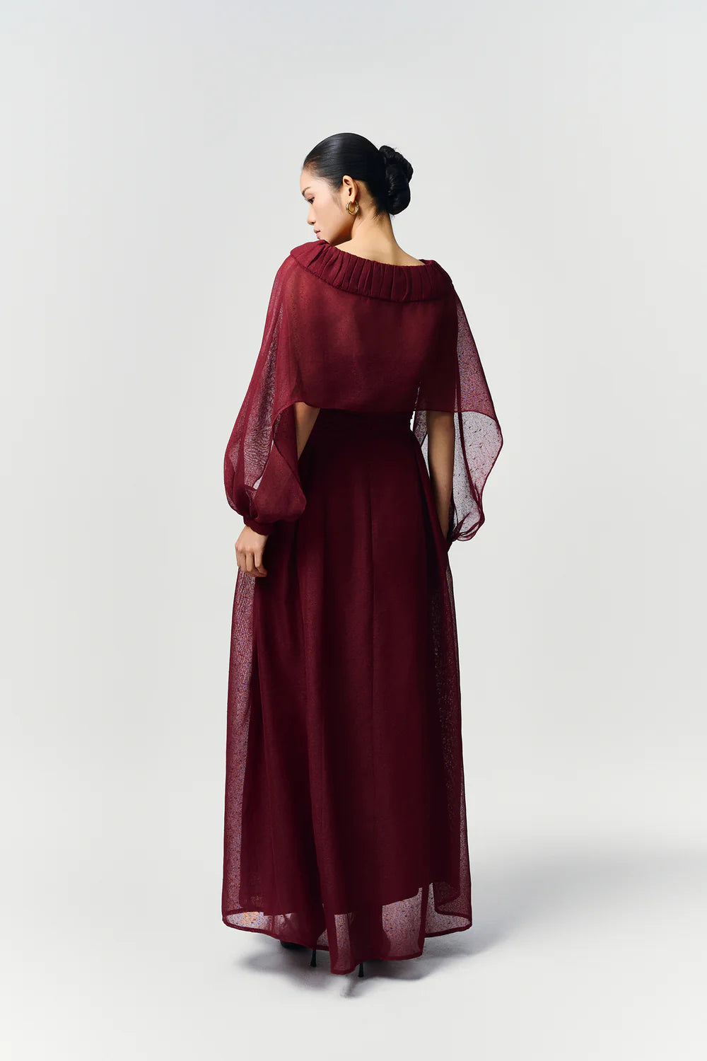 Willow Straight Across Draped Maxi Dress
