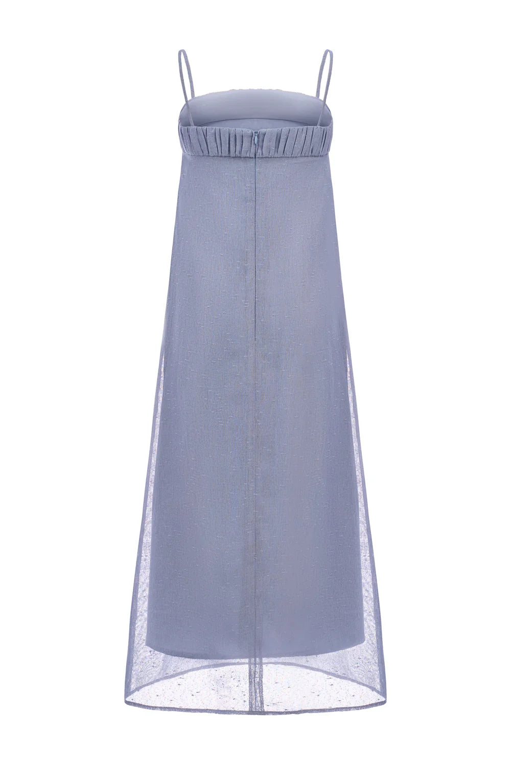 Nerina Square Neck Pleated Midi Dress