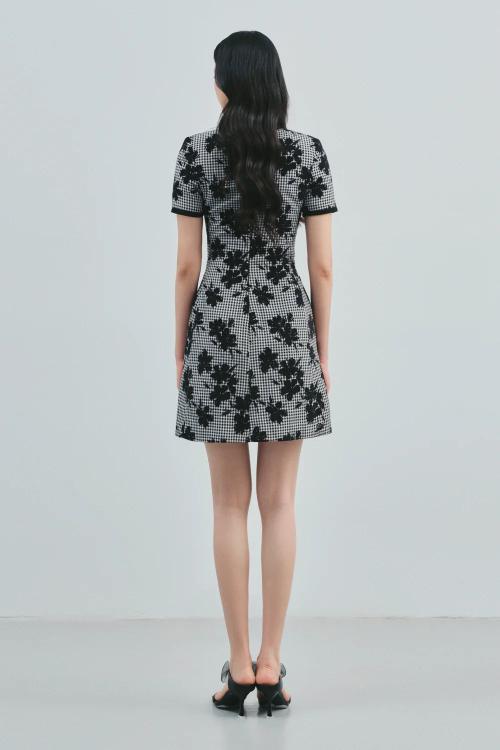 Safiyah Keyhole Ribbon Mini Dress